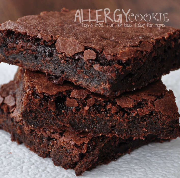 Quick & Easy GF Vegan Brownies {top8free, gluten free, allergy friendly}